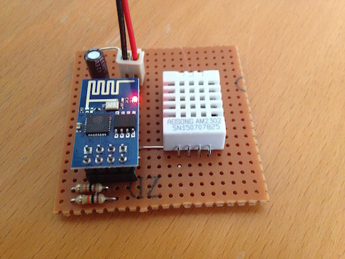 WiFi temperature sensor setup